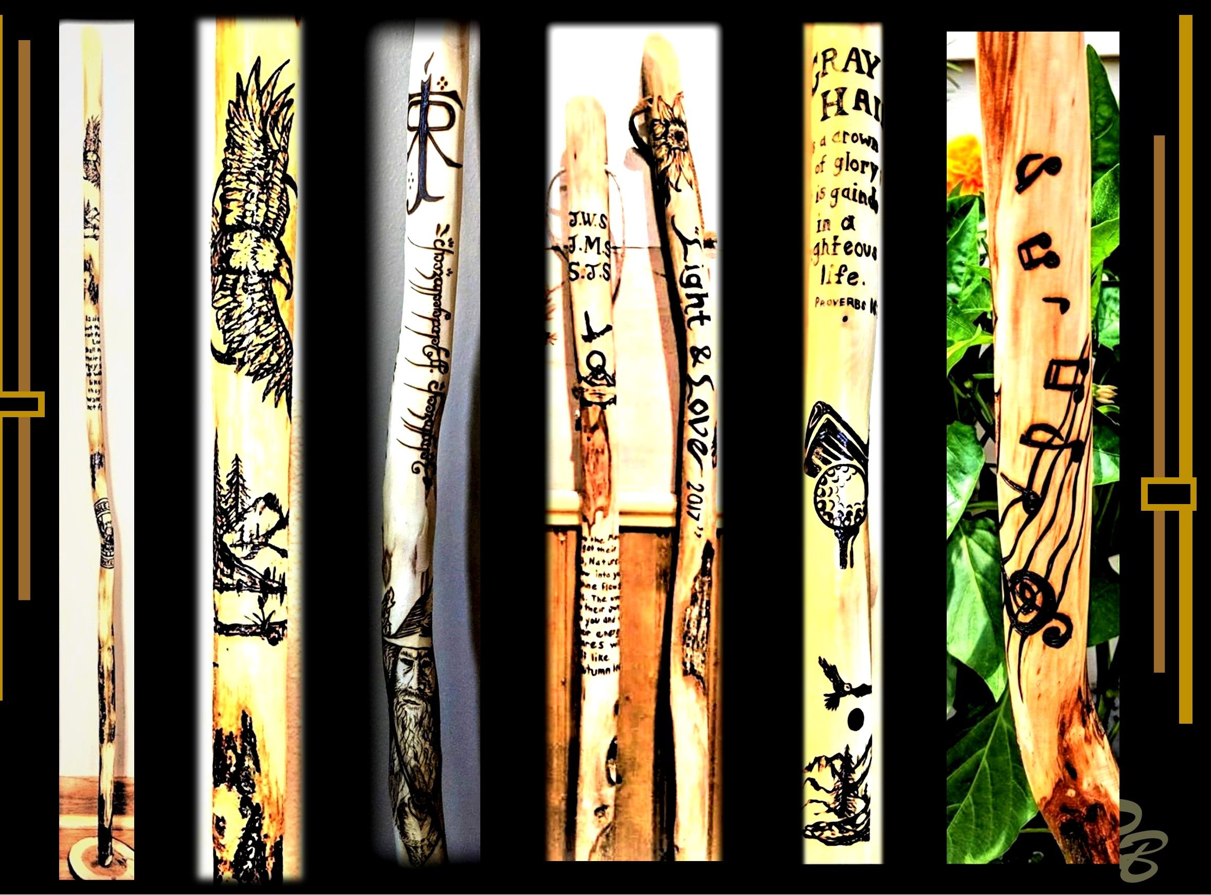 Hand Crafted Child Hiking Stick,Wood Anniversary Gift,Retirement Gift