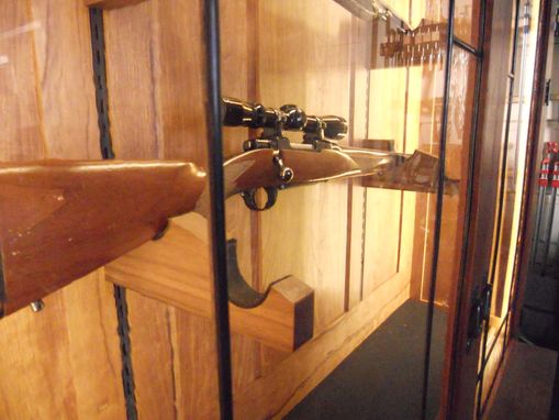 Custom Made Horizontal Display Civil War Gun Cabinet