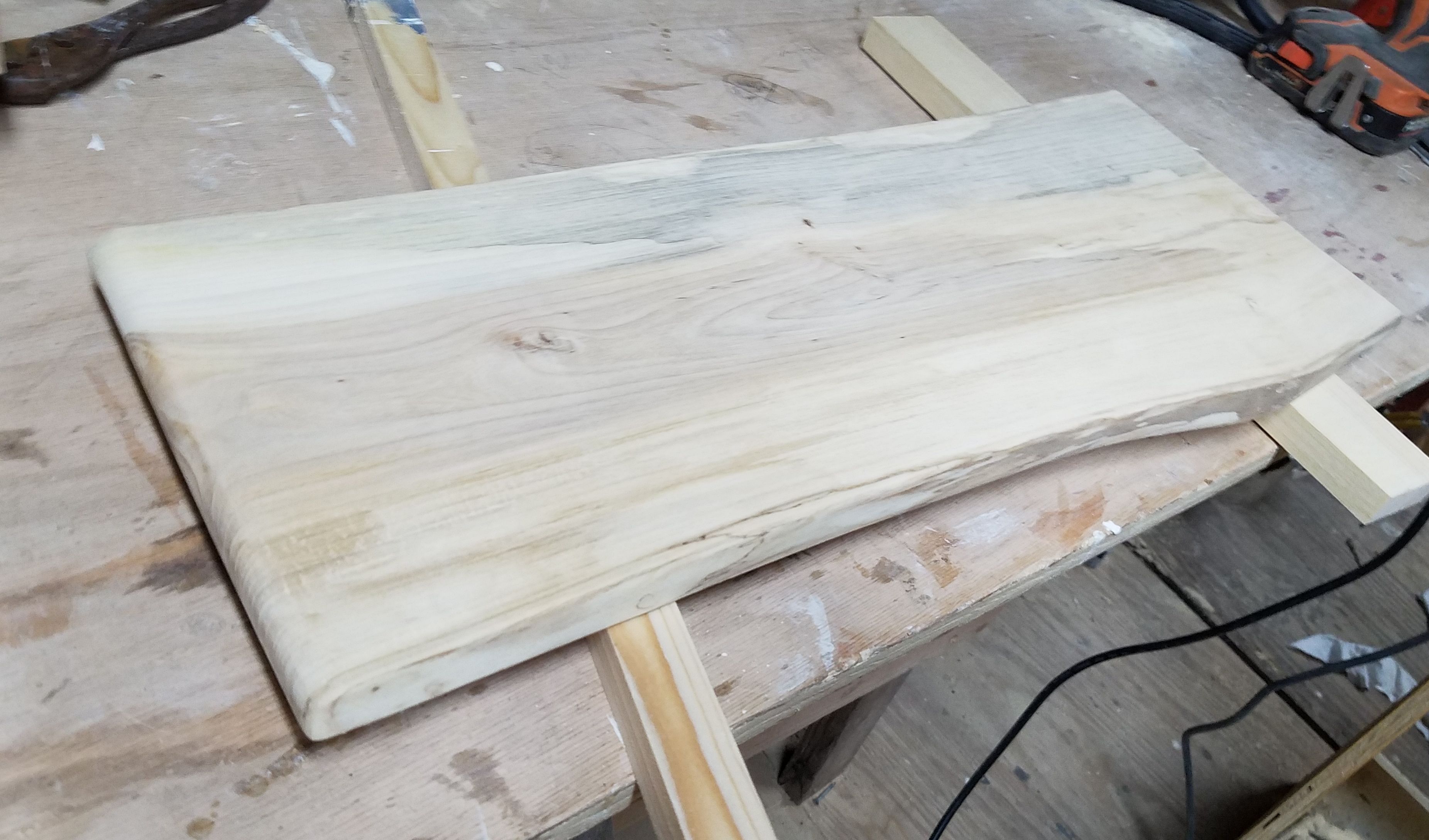 Buy Hand Crafted Live Edge Maple Cutting Board, made to order from