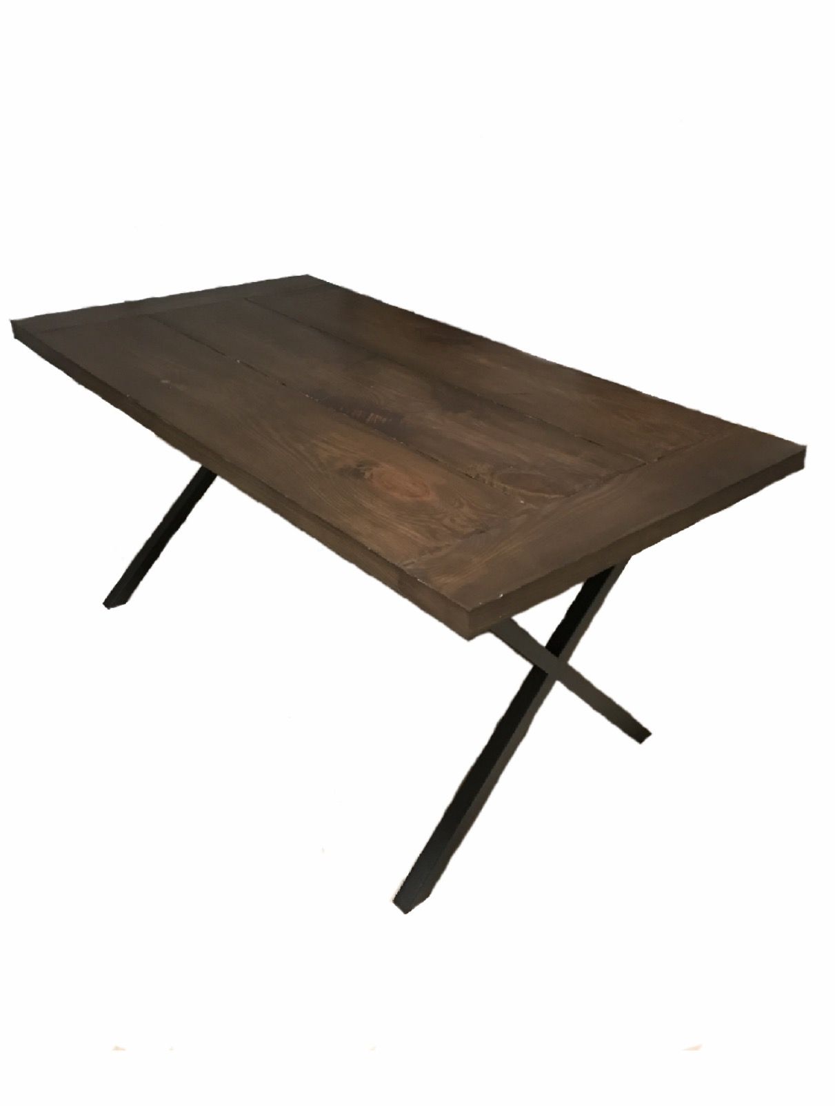 Hand Crafted Handcrafted Reclaimed Plank Extendable Dining Table With ...