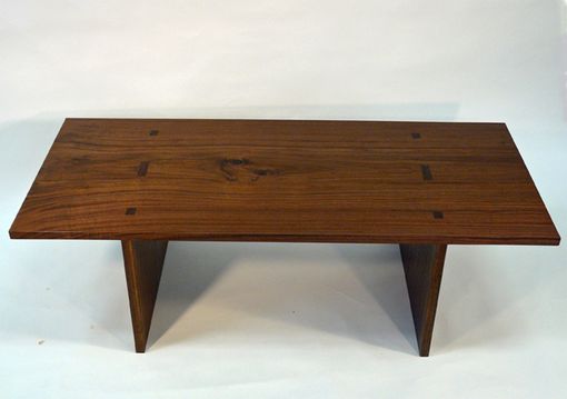 Custom Made Walnut Plank Coffee Table