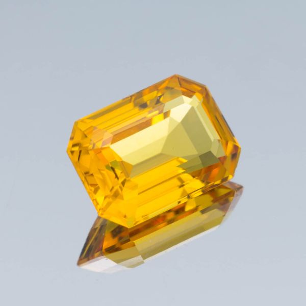 This stunning emerald cut golden beryl, also called heliodor, is part of our CEO's personal collection.