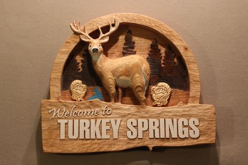 Custom Made Custom Carved Wood Signs | Deer Signs | Cabin Signs | Rustic Signs | Cottage Signs