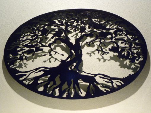 Custom Made Oval Tree Of Life Metal Wall Art