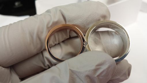 Custom Made Heart Wedding Rings