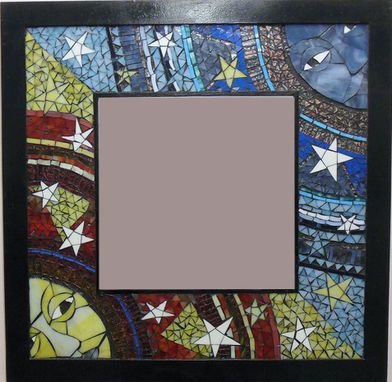 Custom Made An Endles Scycle Of Birth  And Rebirth Mosaic Stained Glass Mirror