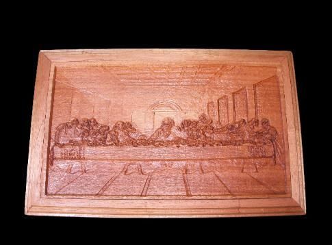 Custom Made 3d Wall Art "The Last Supper Carving"