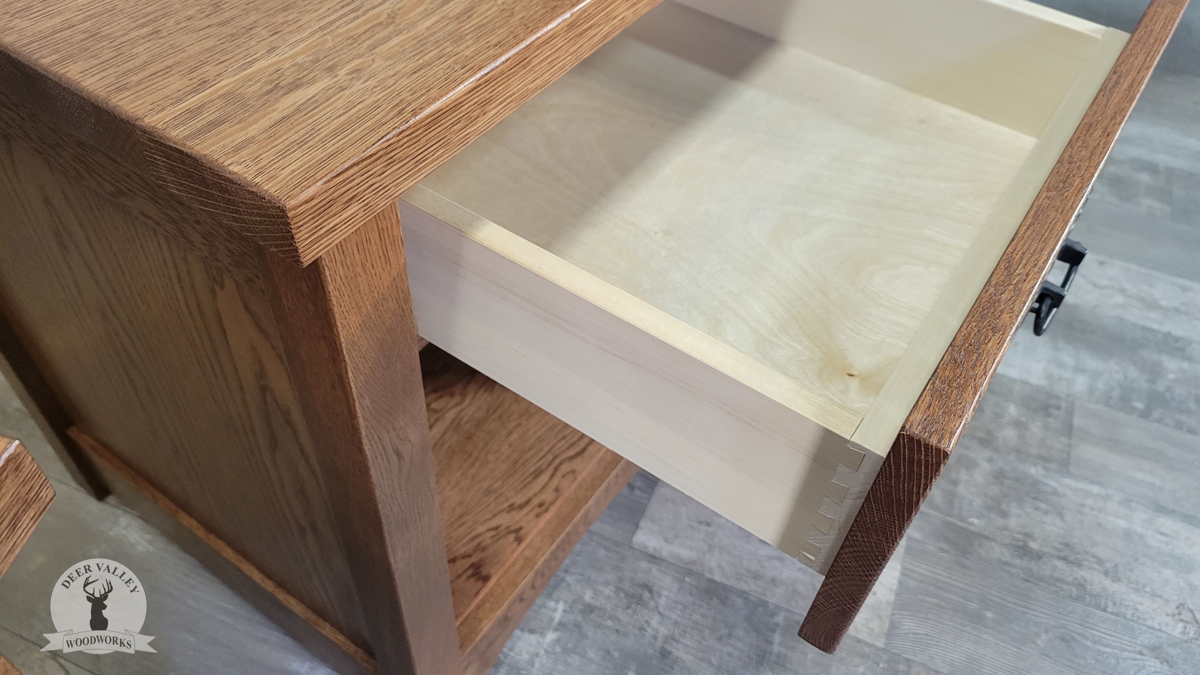 Buy Handmade White Oak End Table, Oak Hardwood End Table, End Table