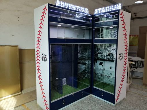 Custom Made Custom Baseball Memorabilia Display