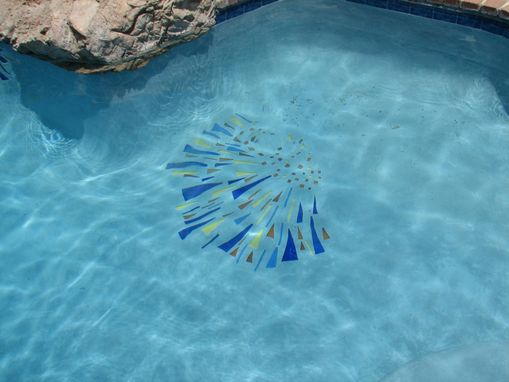 Custom Made Pool Mosaic Cut Glass Design