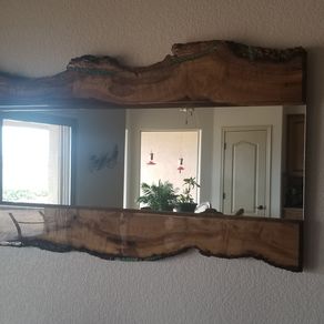 DIY Live Edge Mirror