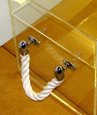 Custom Made Acrylic End Table With Opening Top And Trunk Hardware - Hand Crafted, Custom Made