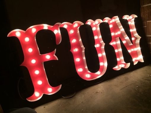 Custom Made Vintage Marquee Letters - Circus Style
