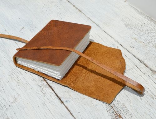 Custom Made Handmade Leather Bound Journal Western Adventure Travel Diary Outdoors Notebook