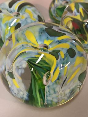 Custom Made Floral Paperweight