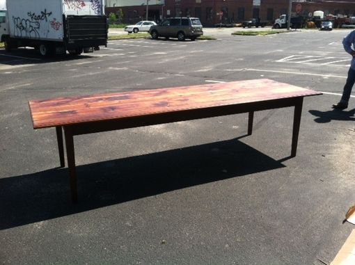 Custom Made Reclaimed Antique Pine Farmers Table