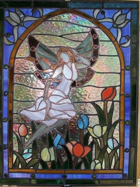 Custom Made Stained Glass Faerie