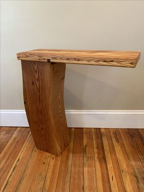 Custom Made Rustic Curved Side Table