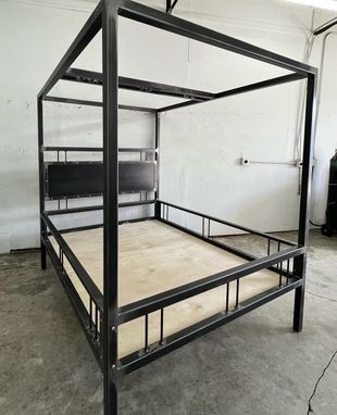 Custom Made Custom Heavy Duty Canopy Bed With Interchangeable Hardware