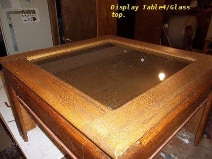Custom Made Solid Oak Display/Curio Table.
