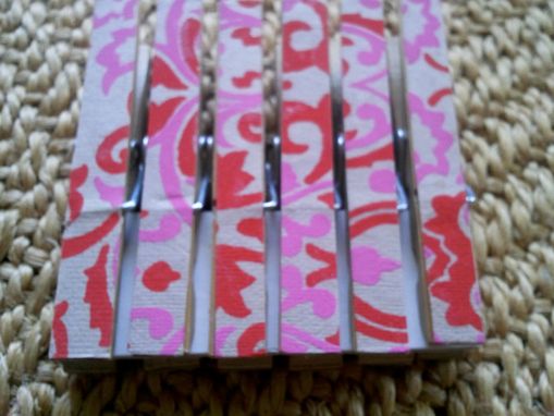 Custom Made Red And Pink India Inspired Clips