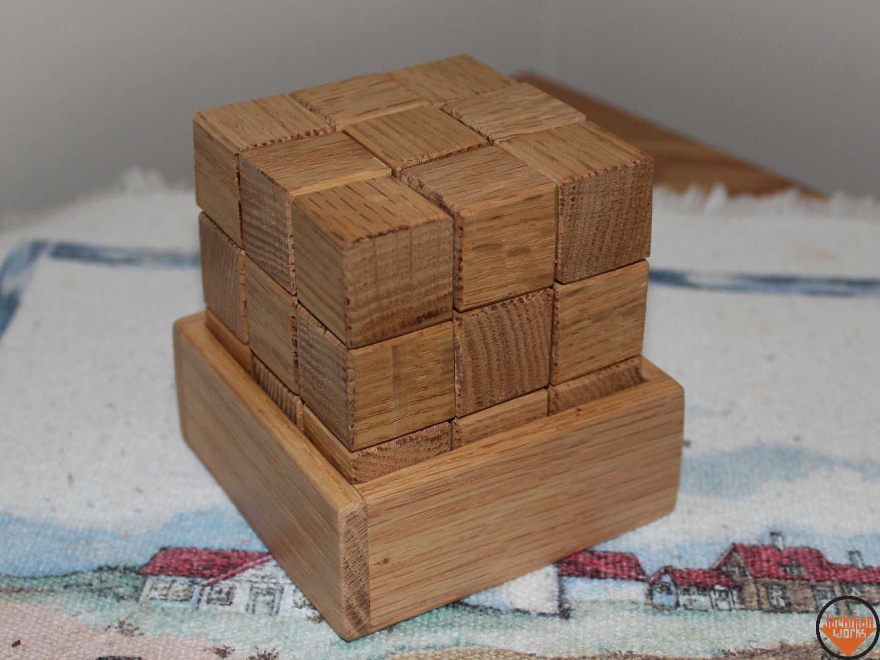 Custom Made Wooden Cube Block Puzzle by Jackman Works | CustomMade.com