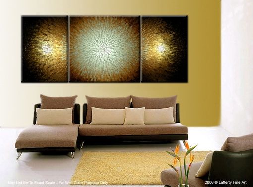 Custom Made Huge Silver Original Large Textured Painting Abstract Bronze Contemporary Palette Knife