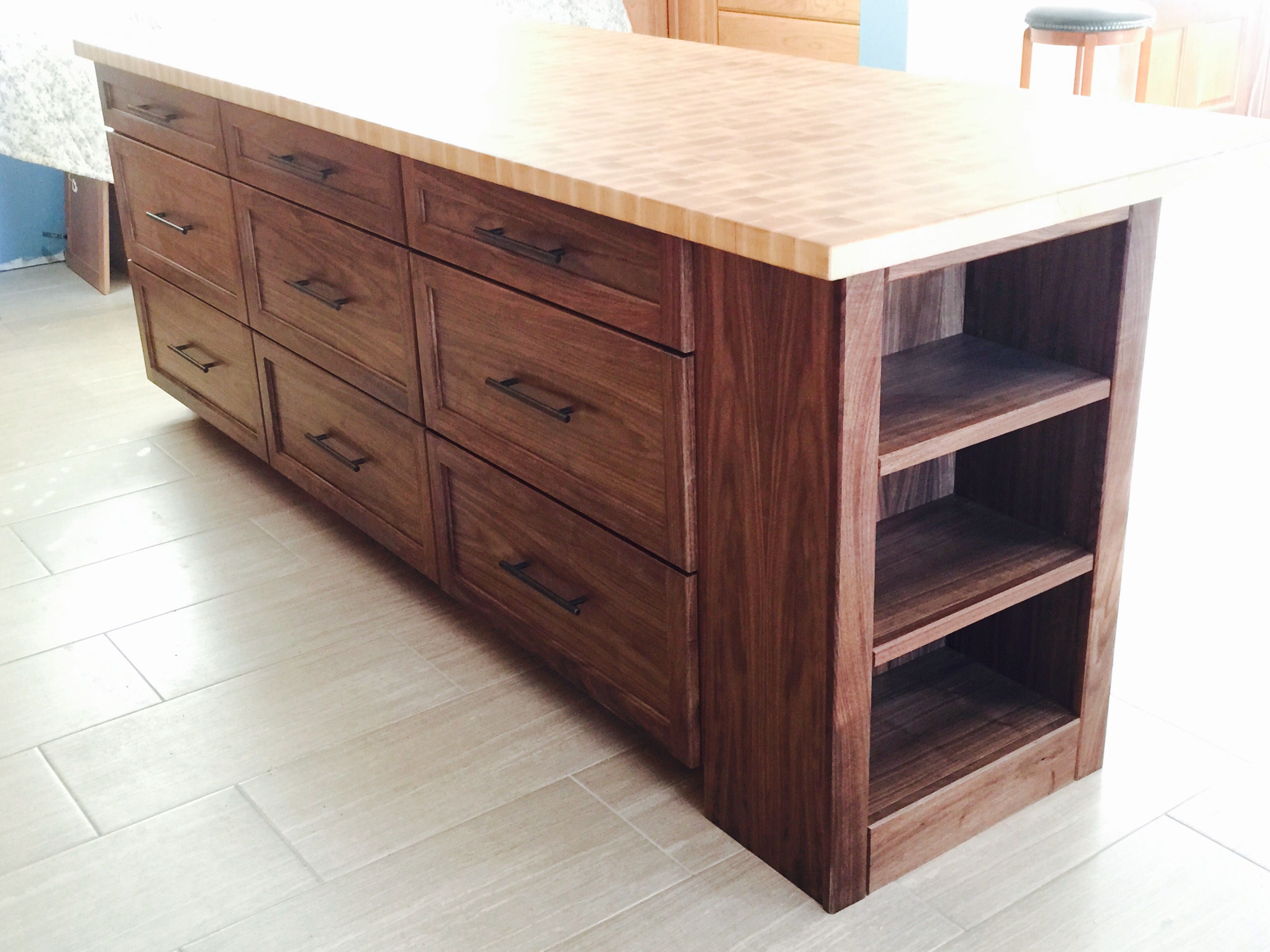 Hand Crafted Butcher Block Kitchen Island By Carolina Wood Designs