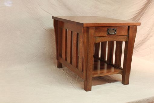 Custom Made Stickley Style Oak End Table