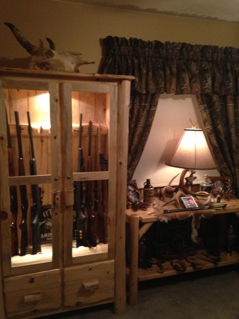 Custom Rustic Log Gun Cabinet By Brokenbalsams Custommade Com