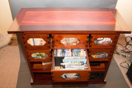 Custom Made Arts And Crafts Style Media Cabinet