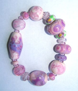 Custom Made Graceful Pinky Lampwork Beads