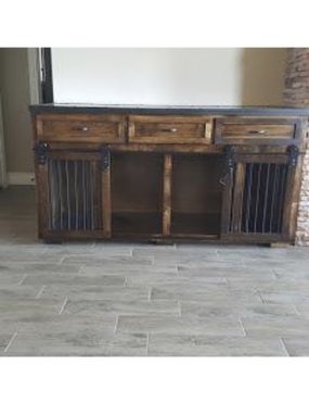Custom Made Dog Crate/ Console Table