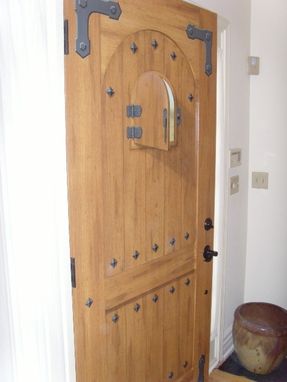 Custom Made Reclaimed Sycamore And Oak Door