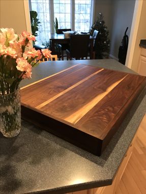 Custom Made Solid Walnut Stove Cover Or Modified Cutting Board