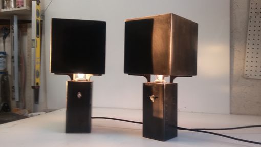 Custom Made Graf Spee Table Lamp Pair