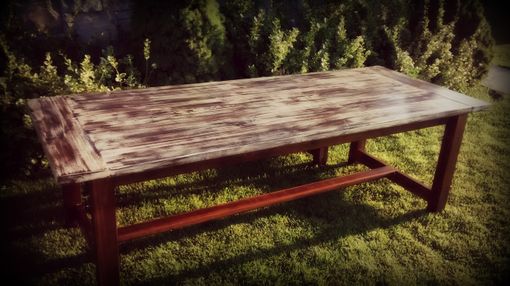 Custom Made Classic Farm Table And Benches
