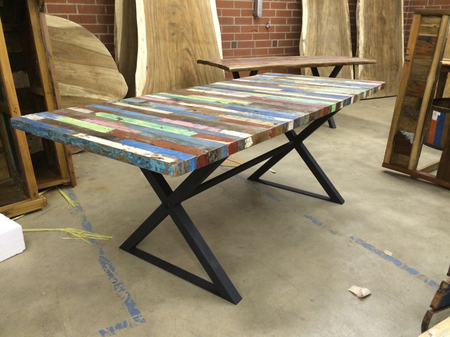 Reclaimed Teak Wood Table Tops