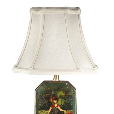 Custom Made Vintage Victorian Girl Tin Lamp