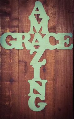 Custom Made Amazing Grace Cross