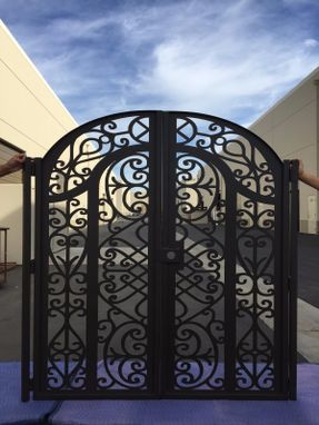 Custom Made Custom Italian Metal Dual Entry Gate Entry Walk Thru Pedestrian Garden Steel