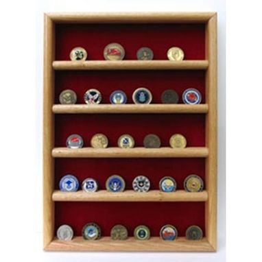 Custom Made Wall Coin Display, Challenge Coin Wall Display