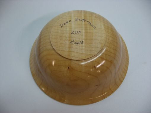 Custom Made Figured Maple Bowl - 7" X 2 1/2"