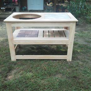 Custom Outdoor Furniture Custommade Indy Dell Grill Table For Green Egg Primo Do Joe