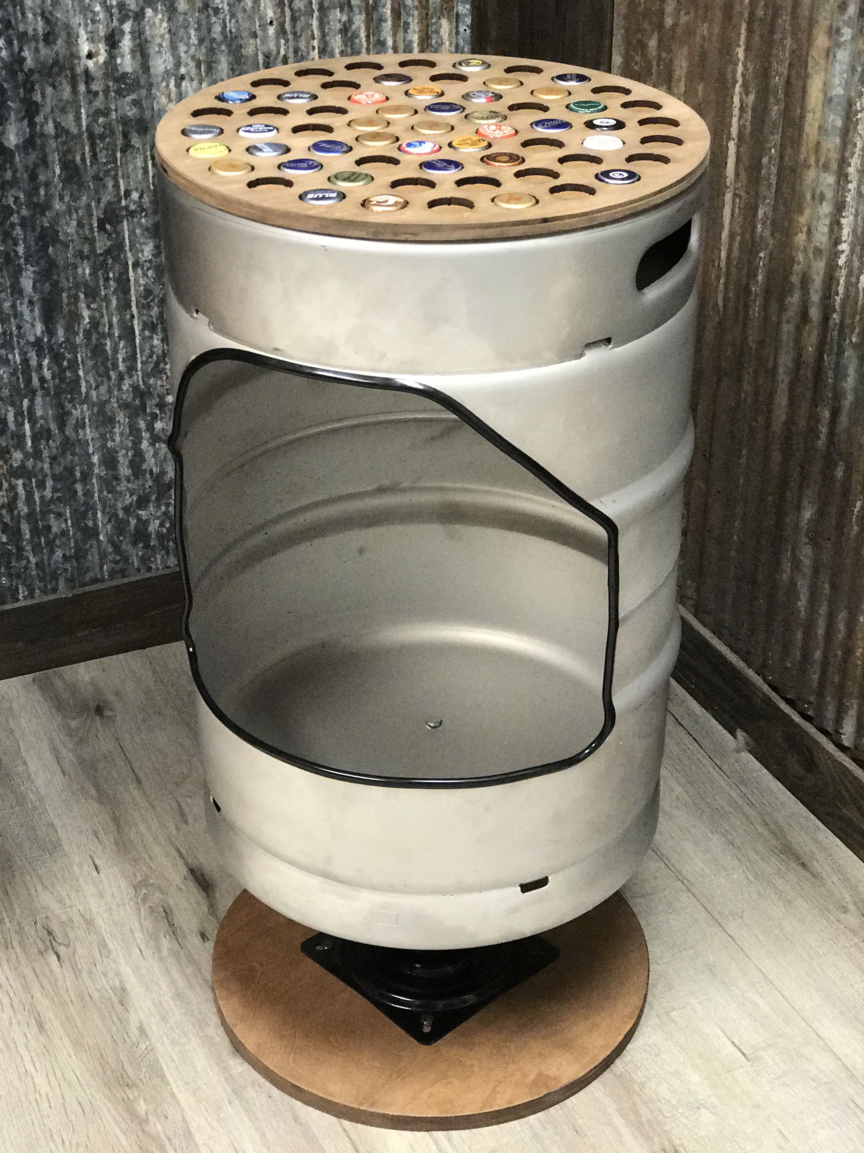 Custom Made Keg Stool - Barstool by Torched Products ...