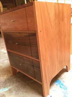 Custom Made Desk Top / 3-Drawers Underneath / Low-Back Chair