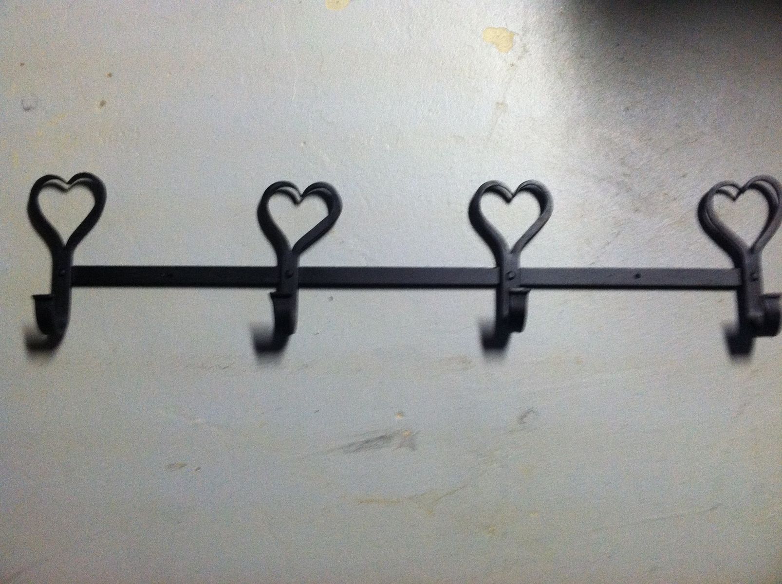 Hand Crafted Heart Hook Wall Mounted Coat Rack by Fiesler's Ltd