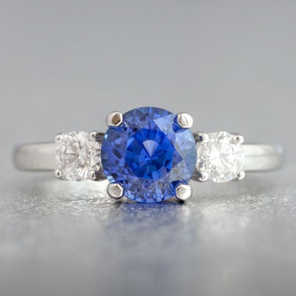 This unheated blue sapphire shows off a vivid, open blue whose rarity comes with a higher price tag.