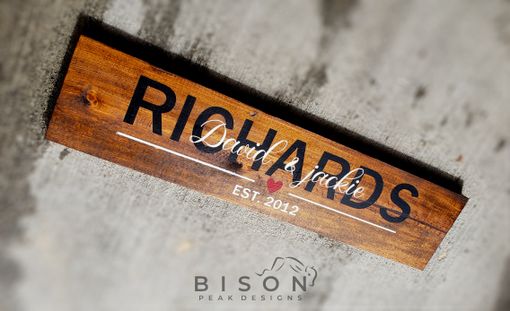 Custom Made Personalized Wood Sign. Made To Order.
