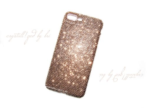 Custom Made Solid Color Crystallized Iphone Case Any Cell Phone Bling Genuine European Crystals Bedazzled